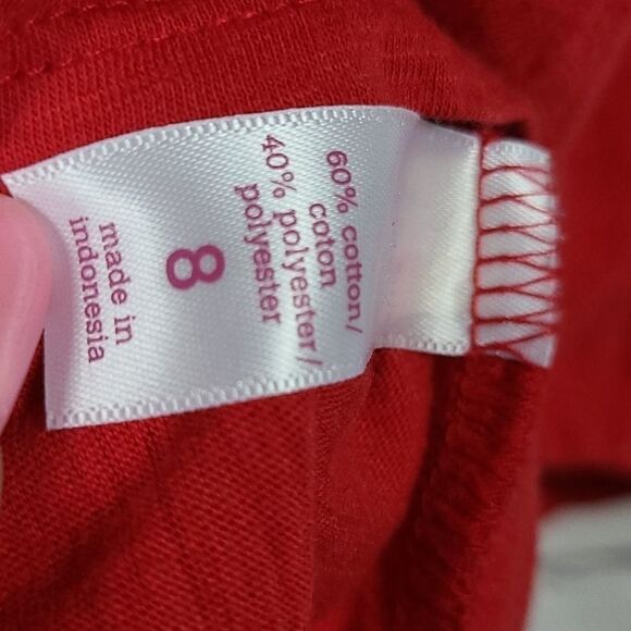 Justice Red Glitter Tank Top Create Inspire Girls 8 Tee Shirt Sleeveless Casual - Picture 8 of 9